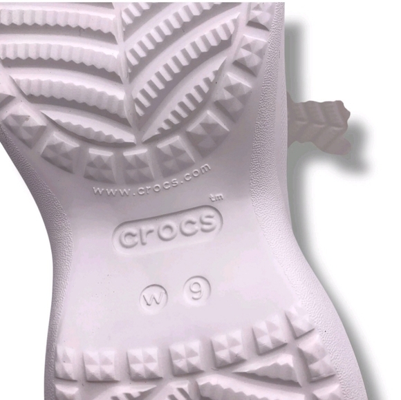 NEW Crocs Women's Classic Bae Clogs Platforms White Size 9W Ionic Comfort - Picture 3 of 10